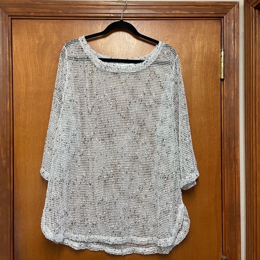 Lulu-B XL gray over lay knit